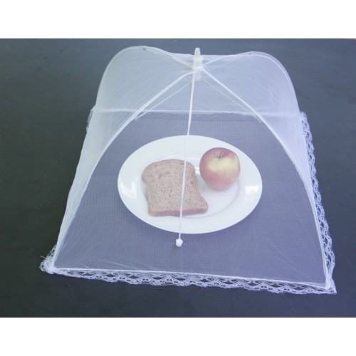 Vliegenkap - voedselkap - foodcover opvouwbaar wit 45 cm Flystopper - 4 stuks