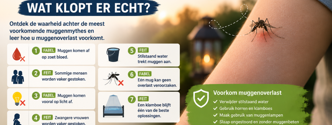 7 feiten en fabels over muggen: wat klopt er echt?