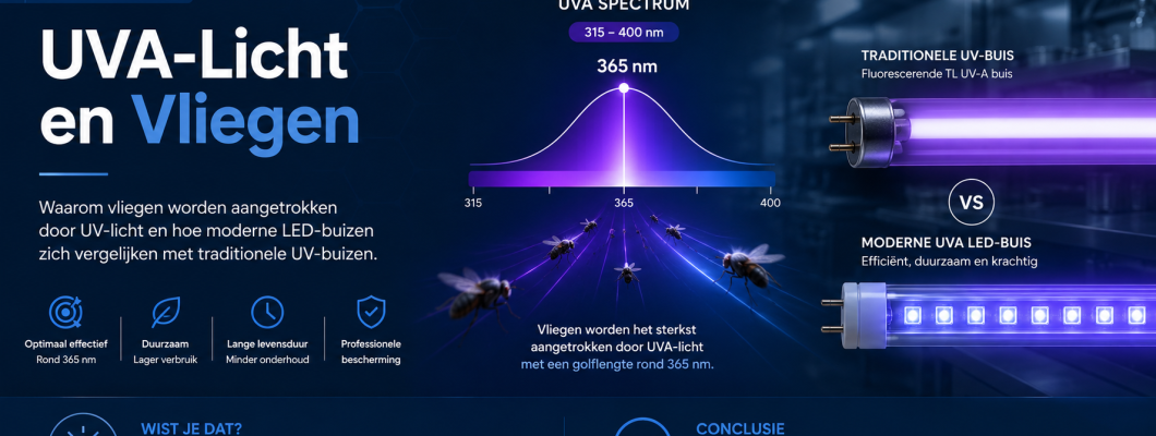 UVA Licht en Vliegen | Verschil tussen UV-Buizen en LED Buizen