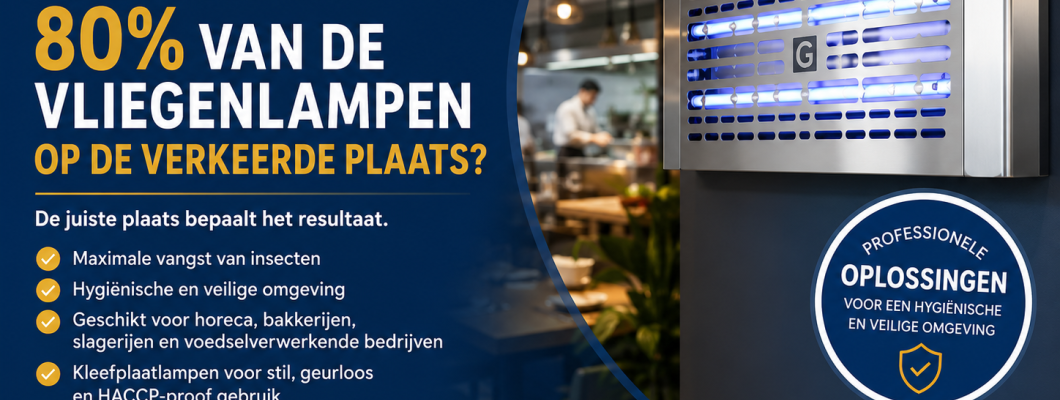 Waarom hangt 80% van de vliegenlampen op de verkeerde plaats?
