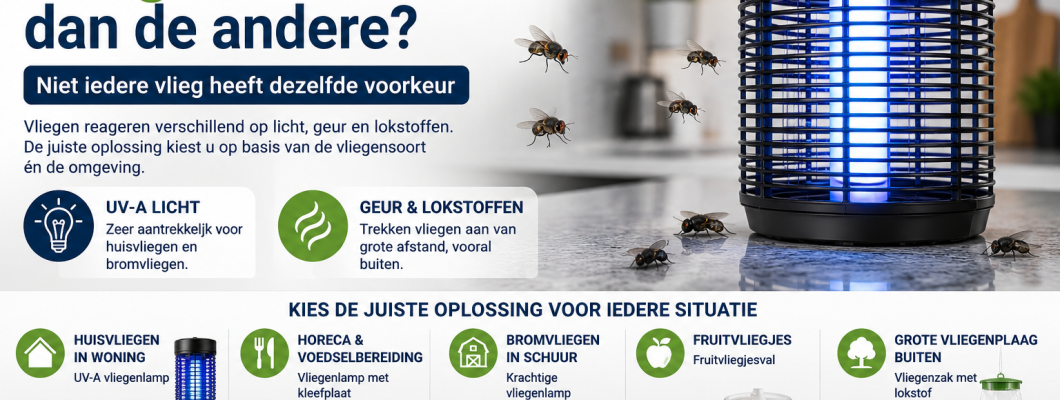 Waarom werkt de ene vliegenval beter dan de andere?