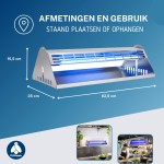 Flystopper GB400L 18 watt LED - RVS - HACCP