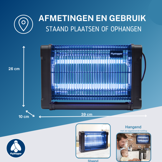 Vliegenlamp Flystopper HV16L - LED - 4000 Volt