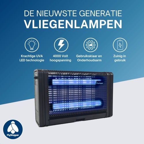 Vliegenlamp Flystopper HV200 L - 10W Led - 4000 Volt