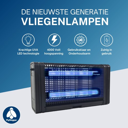 Vliegenlamp Flystopper HV300 L - 14W Led - 4000 Volt