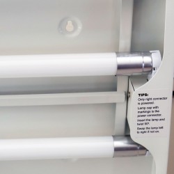 UVA-Lamp LED voor GB300L - rechte buis - 7 Watt  - 45 cm *Set 2 stuks* UVA-Lamp LED voor GB300L - rechte buis - 7 Watt  - 45 cm *Set 2 stuks*