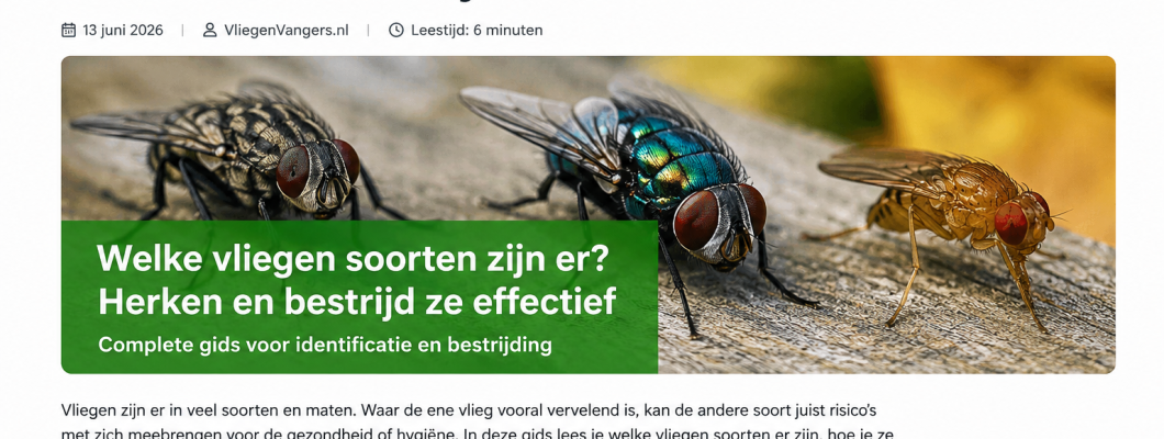 Welke vliegensoorten komen voor in Nederland? Herken de meest voorkomende vliegen