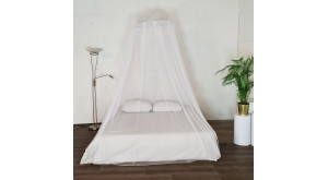 Ongestoord Nachtrust met de 2-Persoons Klamboe XXL 14 meter omtrek met 80cm ring en 2 ingangen Ongestoord Nachtrust met de 2-Persoons Klamboe XXL 14 meter omtrek met 80cm ring en 2 ingangen