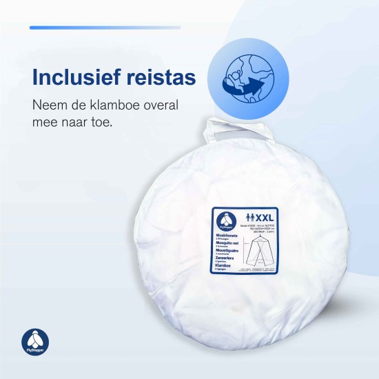 2 persoons Klamboe XXL - Extra grote en luxe klamboe 80x250x1400 cm | Flystopper k1500 2 persoons Klamboe XXL - Extra grote en luxe klamboe 80x250x1400 cm | Flystopper k1500