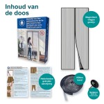 Magnetisch Vliegengordijn Deurgordijn Zwart - 100x230 cm Magnetisch Vliegengordijn Deurgordijn Zwart - 100x230 cm
